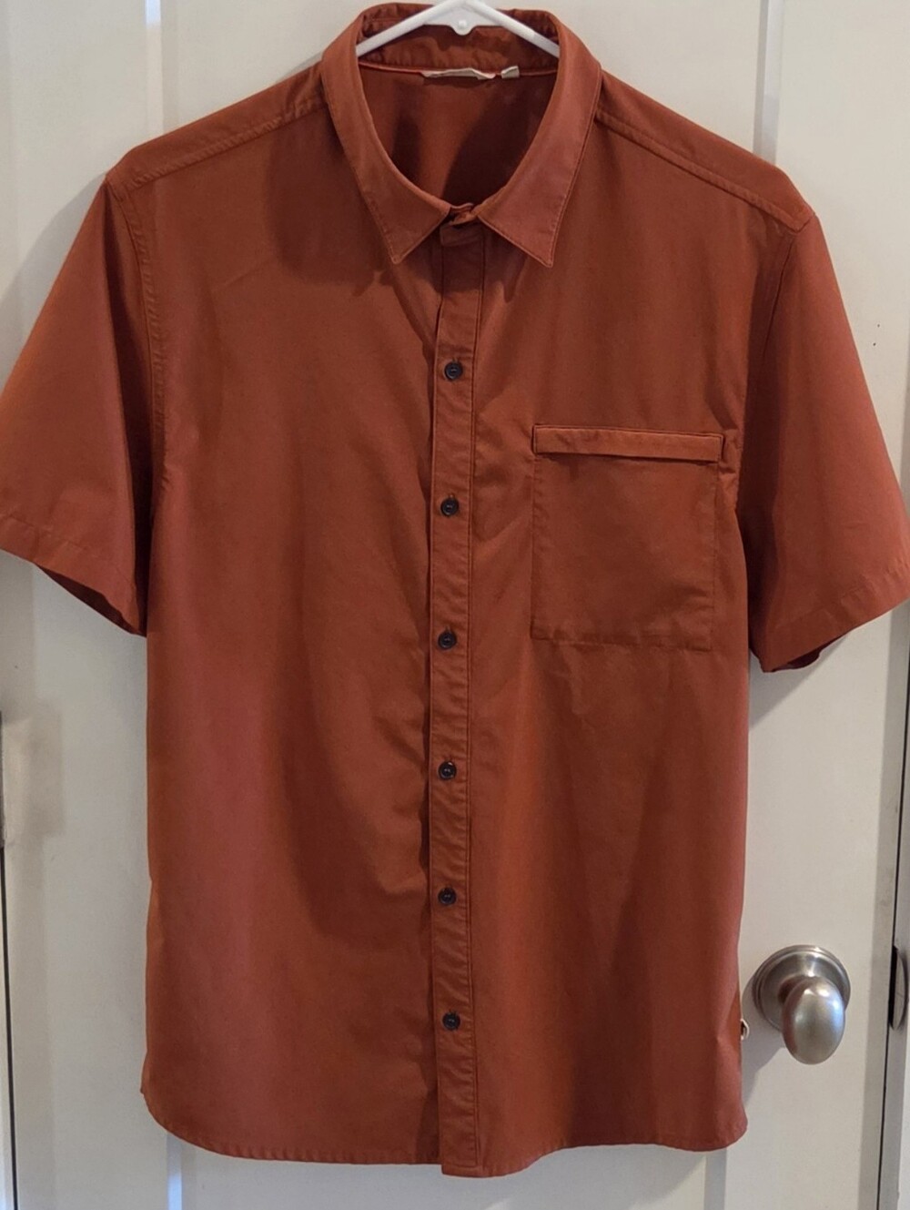 Cotopaxi Cambio Short-Sleeve Button-Down Camp Shirt - Orange - Size Medium